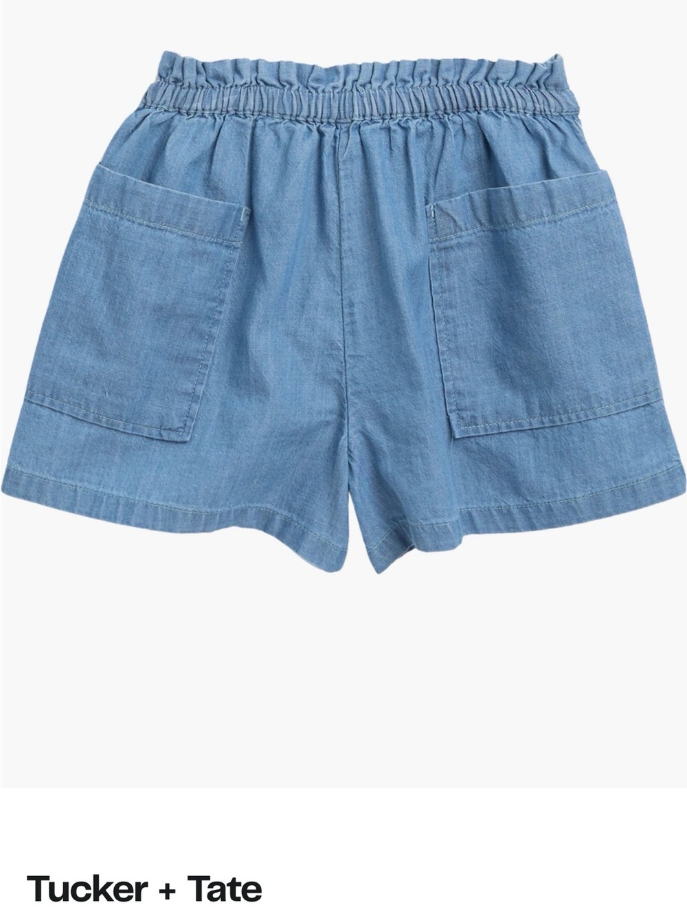 NWT-Tucker + Tate Kids Light Blue Denim Drawstring Shorts